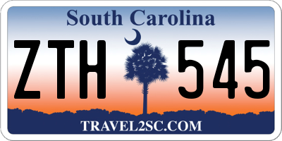 SC license plate ZTH545