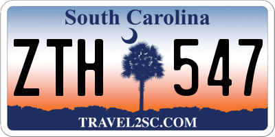 SC license plate ZTH547
