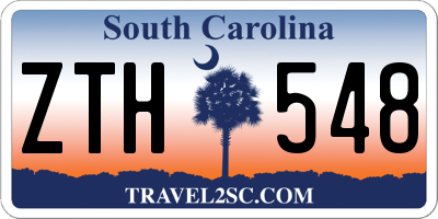SC license plate ZTH548