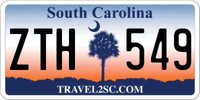 SC license plate ZTH549