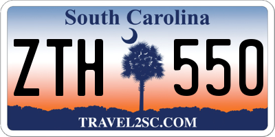 SC license plate ZTH550