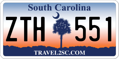 SC license plate ZTH551