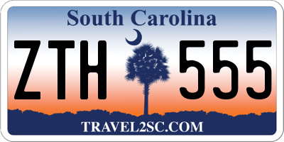 SC license plate ZTH555