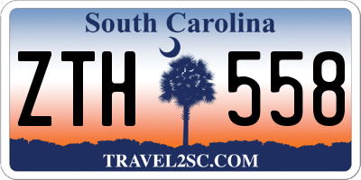 SC license plate ZTH558