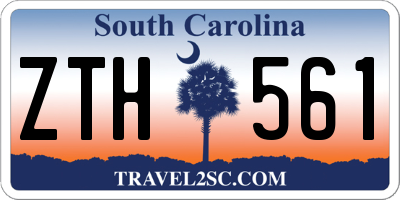 SC license plate ZTH561