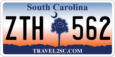 SC license plate ZTH562