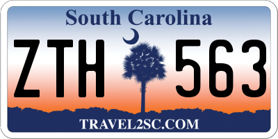 SC license plate ZTH563