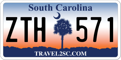 SC license plate ZTH571