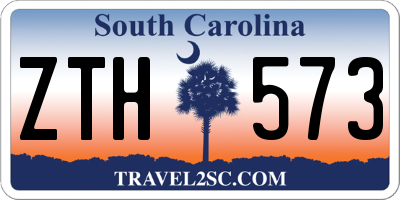 SC license plate ZTH573