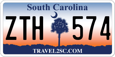 SC license plate ZTH574