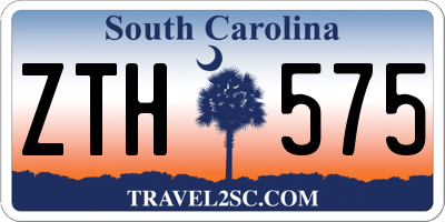SC license plate ZTH575