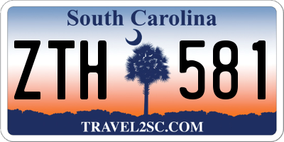 SC license plate ZTH581