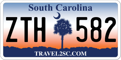 SC license plate ZTH582
