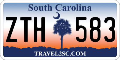 SC license plate ZTH583