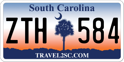 SC license plate ZTH584