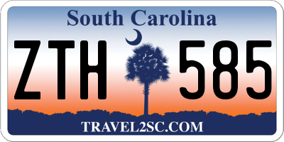 SC license plate ZTH585