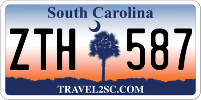 SC license plate ZTH587