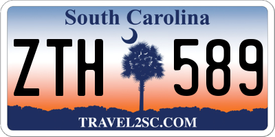 SC license plate ZTH589