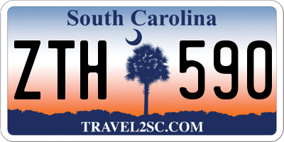 SC license plate ZTH590