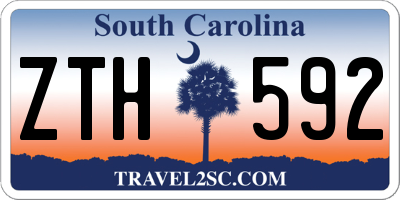 SC license plate ZTH592