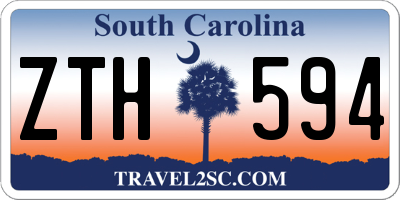 SC license plate ZTH594
