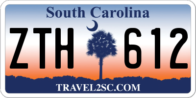 SC license plate ZTH612