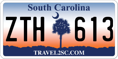 SC license plate ZTH613