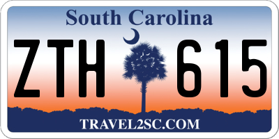 SC license plate ZTH615