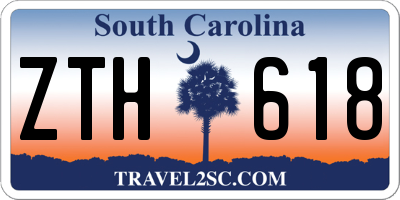 SC license plate ZTH618