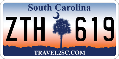 SC license plate ZTH619