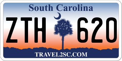 SC license plate ZTH620