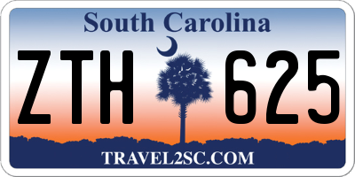 SC license plate ZTH625