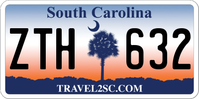 SC license plate ZTH632