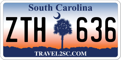 SC license plate ZTH636