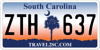 SC license plate ZTH637