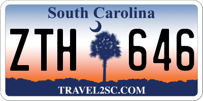 SC license plate ZTH646