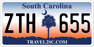 SC license plate ZTH655