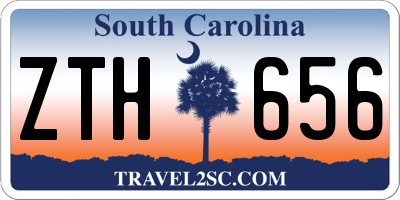 SC license plate ZTH656
