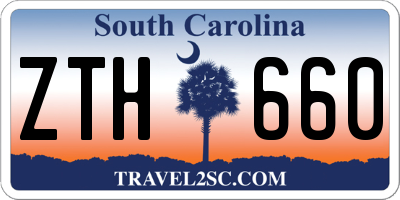 SC license plate ZTH660