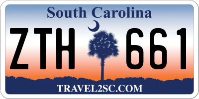 SC license plate ZTH661