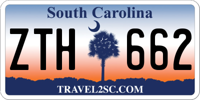 SC license plate ZTH662
