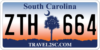 SC license plate ZTH664