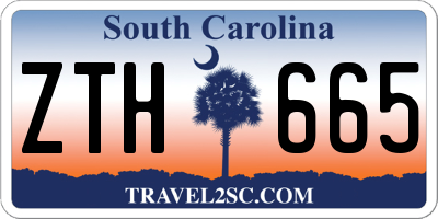 SC license plate ZTH665