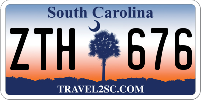 SC license plate ZTH676