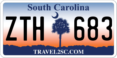 SC license plate ZTH683