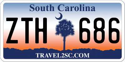 SC license plate ZTH686