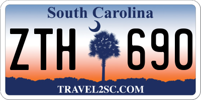 SC license plate ZTH690
