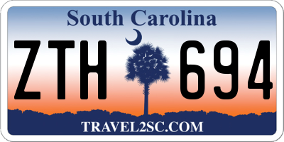 SC license plate ZTH694