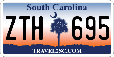 SC license plate ZTH695