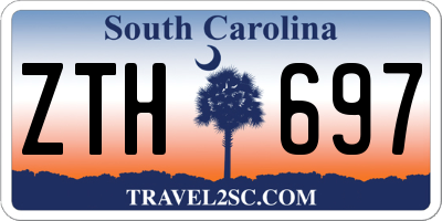 SC license plate ZTH697